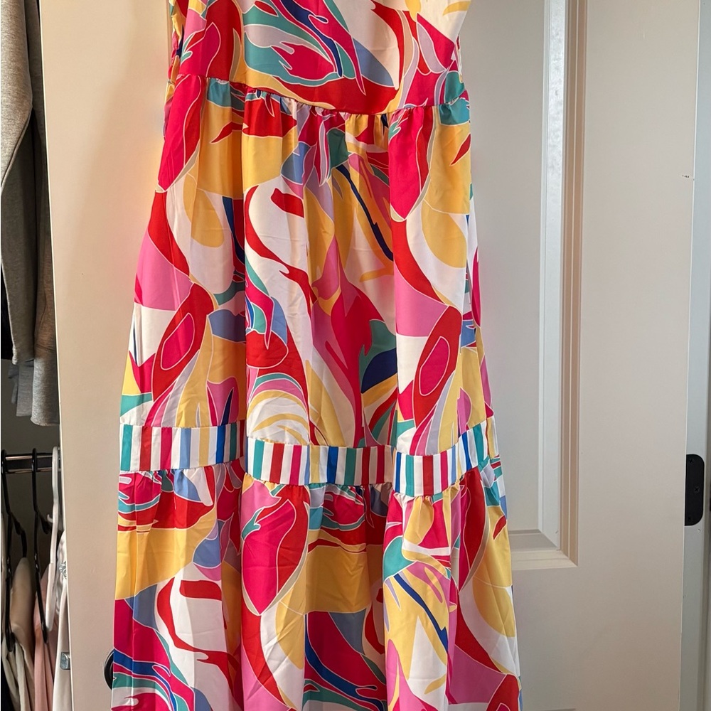 Vibrant Multicolor Sleeveless Dress
